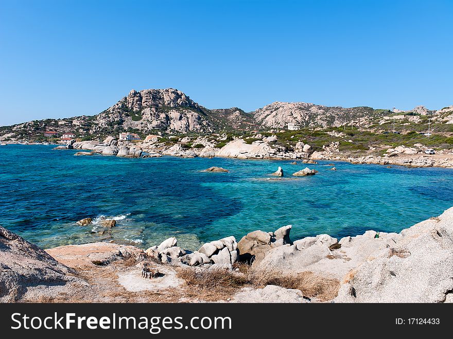 Color and transparency of the sea of Sardinia. Color and transparency of the sea of Sardinia