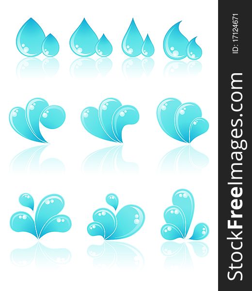 The set of water icons.