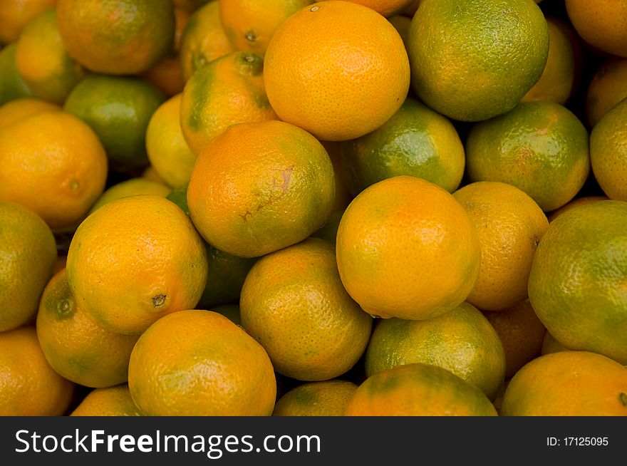 Tangerine, mandarin bulk in the food market. Tangerine, mandarin bulk in the food market