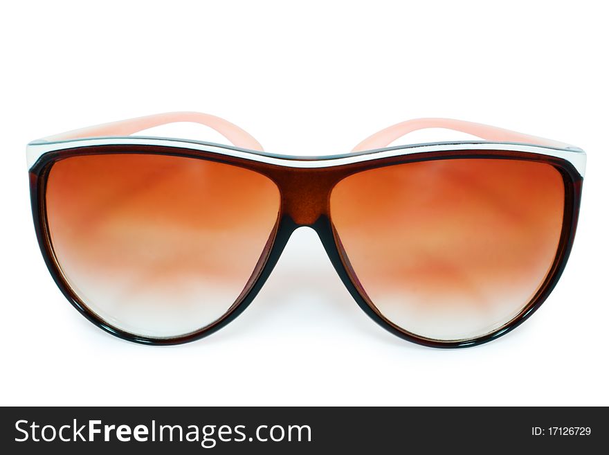 Luxury sunglasses isolated on white