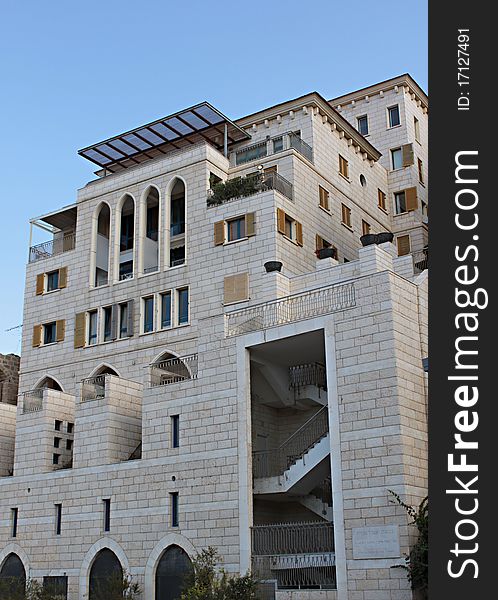 A modern building in old Jaffa, Israel