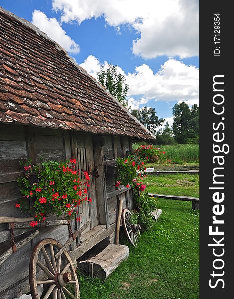 Traditional old village house in serbia. Traditional old village house in serbia