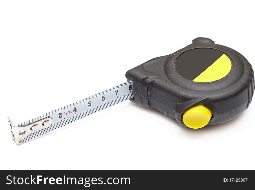 Tape measure isolated on white background. Tape measure isolated on white background