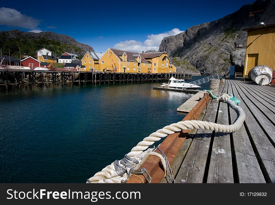 Beautiful landscape of Norway. Amazing color.