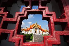 Marble Temple In Thailand Royalty Free Stock Image Marble Temple In Thailand Royalty Free Stock Image
