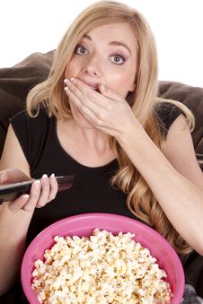 Enjoying Popcorn Stock Images Enjoying Popcorn Stock Images