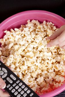 Remote Popcorn Stock Photo Remote Popcorn Stock Photo