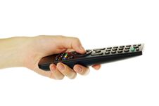Remote Control In Hand Royalty Free Stock Photos Remote Control In Hand Royalty Free Stock Photos