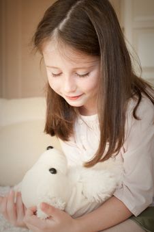 Girl With A Toy Stock Images Girl With A Toy Stock Images