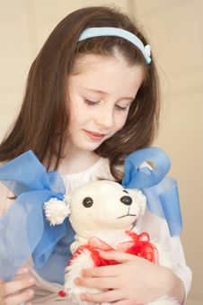 Girl With A Toy Stock Images Girl With A Toy Stock Images