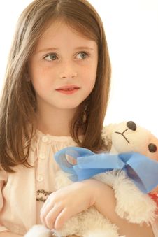 Girl With A Toy Royalty Free Stock Images Girl With A Toy Royalty Free Stock Images