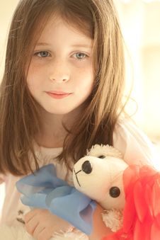 Girl With A Toy Stock Photo Girl With A Toy Stock Photo