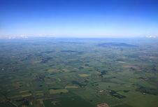 View From Flying Aircraft Stock Image