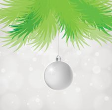 Silver Christmas Ball Stock Photography Silver Christmas Ball Stock Photography