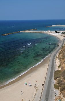 Tel Aviv Beach, Israel Royalty Free Stock Photos Tel Aviv Beach, Israel Royalty Free Stock Photos