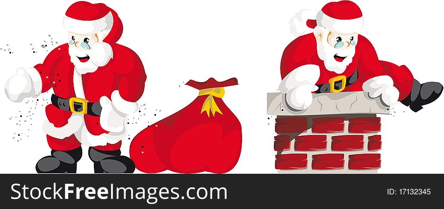 Santa Claus In Chimney 5