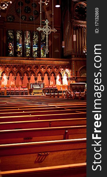 View of the Interior of a Christian Temple.