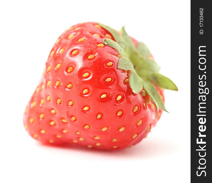 Tasty strawberry on white background