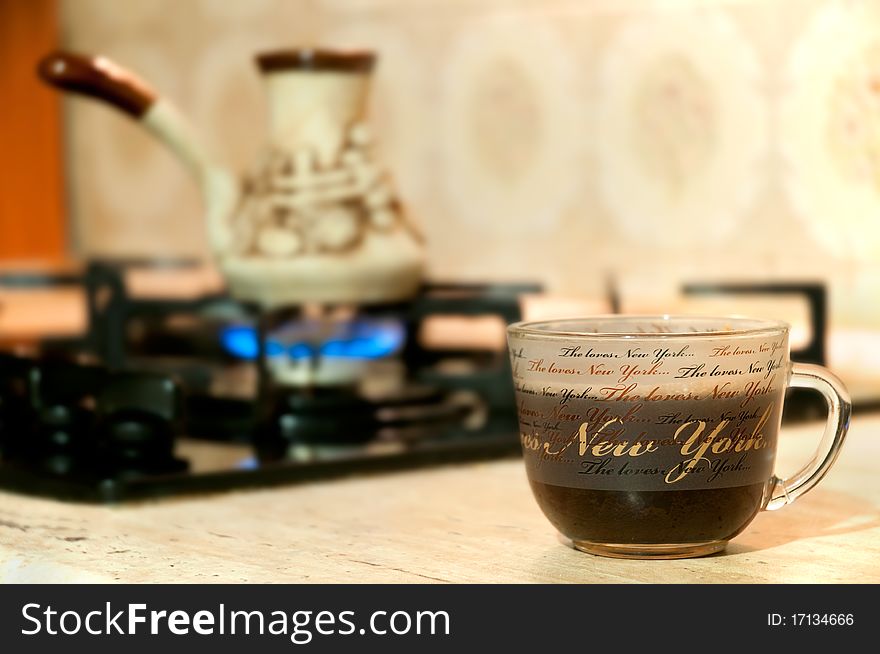 Coffee Preparation In A Turk