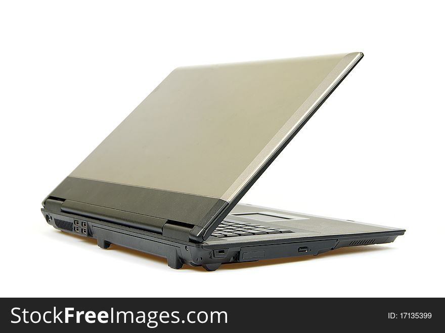 Professional laptop isolated on white background