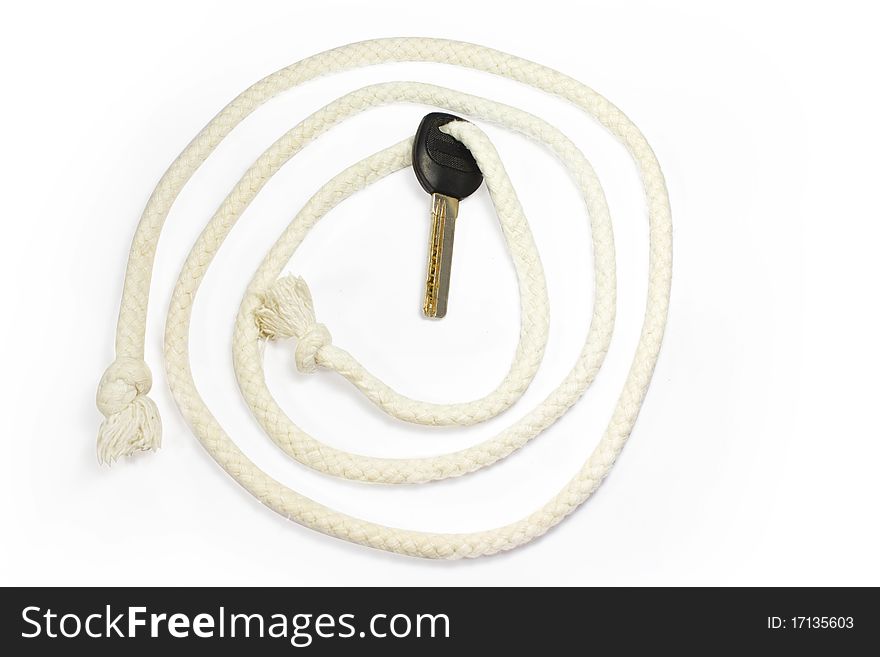 Key in the rope insulated