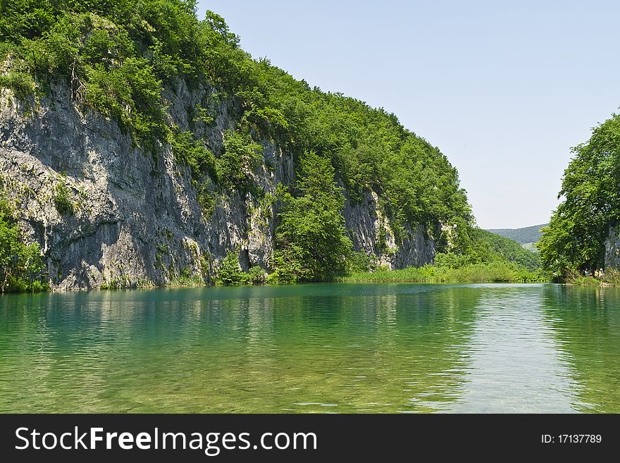 Breathtaking view in the Plitvice Lakes National Park (Croatia)