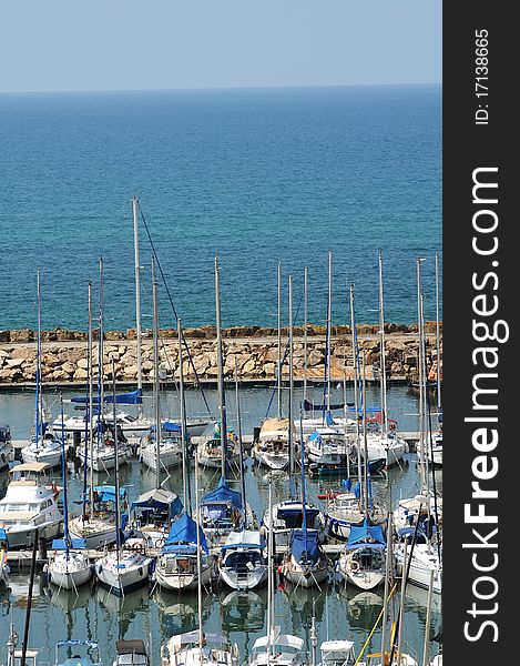 Tel aviv marina at day time, israel. Tel aviv marina at day time, israel