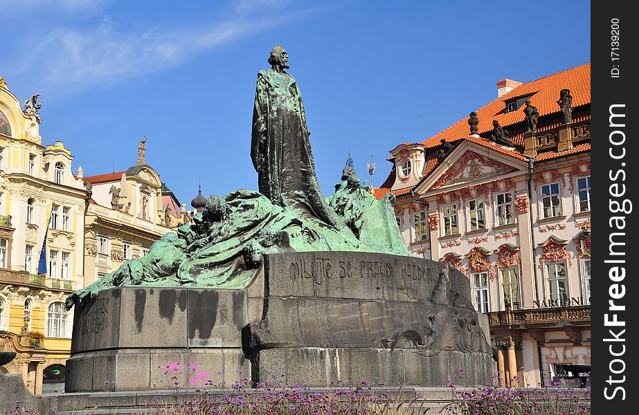 Czech Republiс Prague Old Town square monument. Czech Republiс Prague Old Town square monument