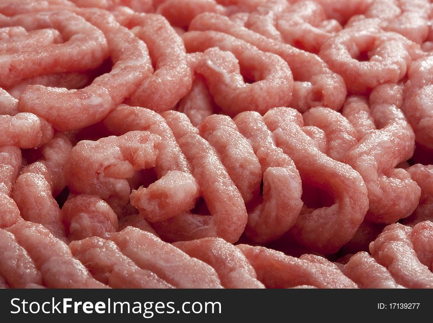 Freshly ground meat for cooking meat delicacies. Freshly ground meat for cooking meat delicacies.