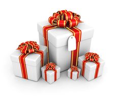 Gift Boxes - 3d Render Stock Photos