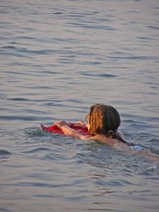 Learning To Swim Stock Photos