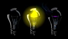 Phase Blown Bulbs Royalty Free Stock Image Phase Blown Bulbs Royalty Free Stock Image