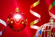 Red Christmas Ball Stock Images Red Christmas Ball Stock Images