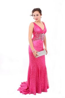 Beautiful Young Woman In An Elegant Dress Stock Image Beautiful Young Woman In An Elegant Dress Stock Image