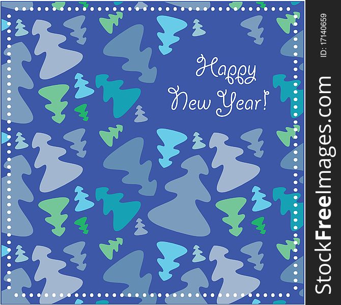 Greeting-card Happy New Year!. Greeting-card Happy New Year!