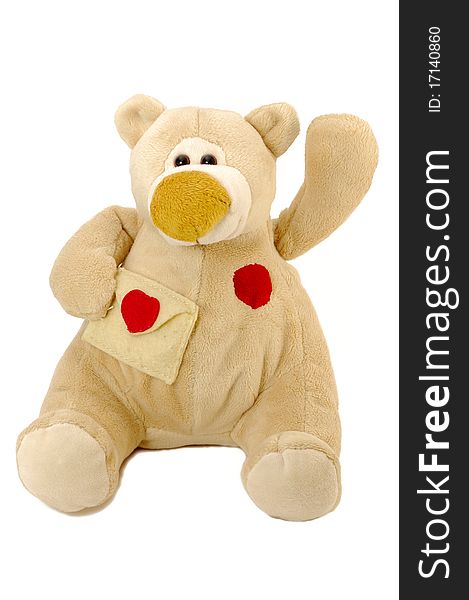 Toy Plush Bear with envelope