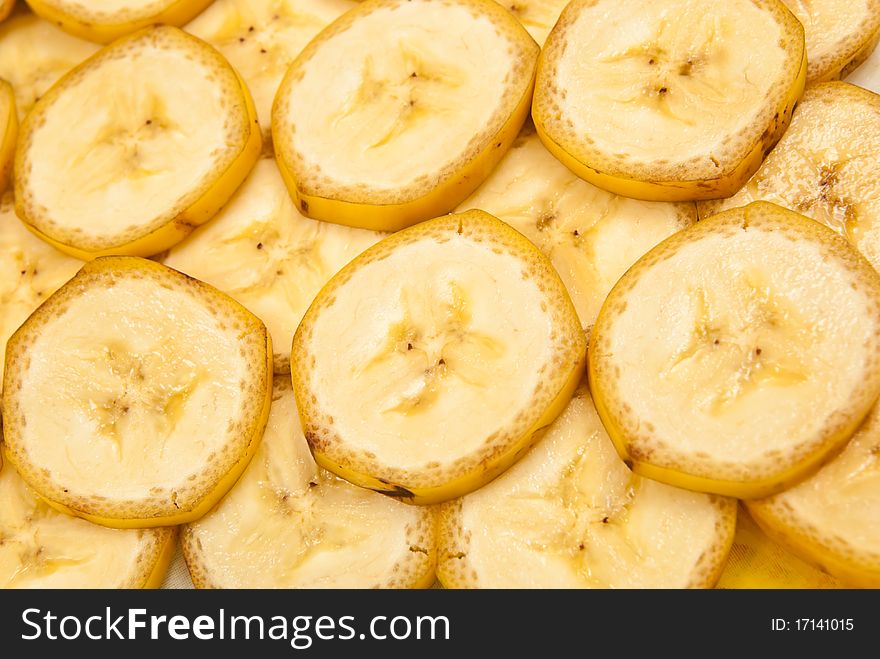 Fresh banana snack background. Studio shot. Fresh banana snack background. Studio shot