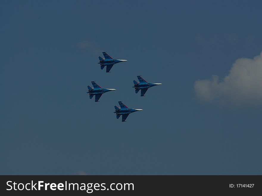 Aerobatics In The Blue Sky