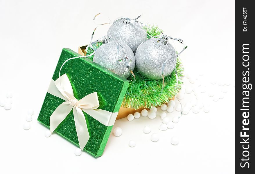 Gift Box With Baubles