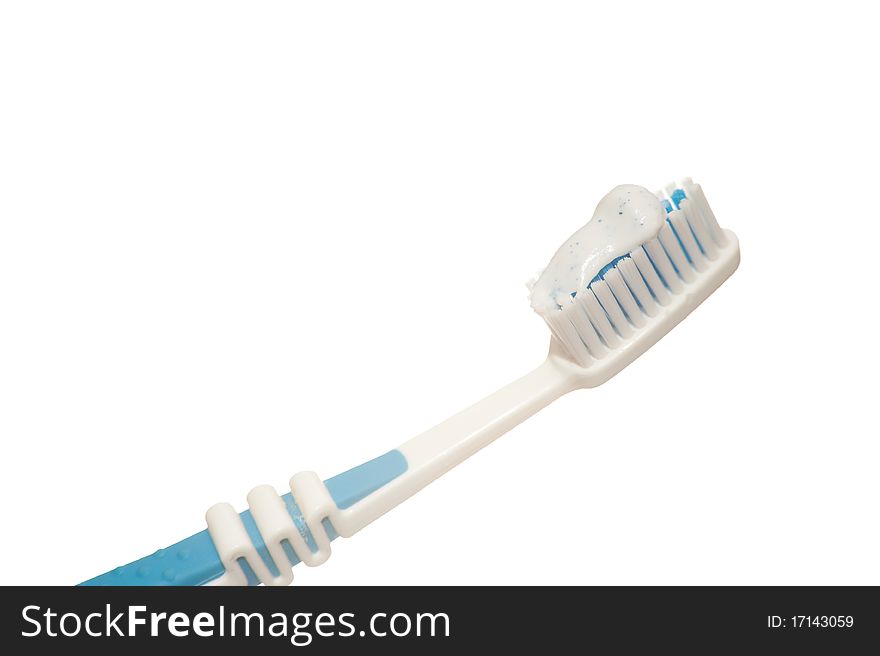 Tooth Brush On White