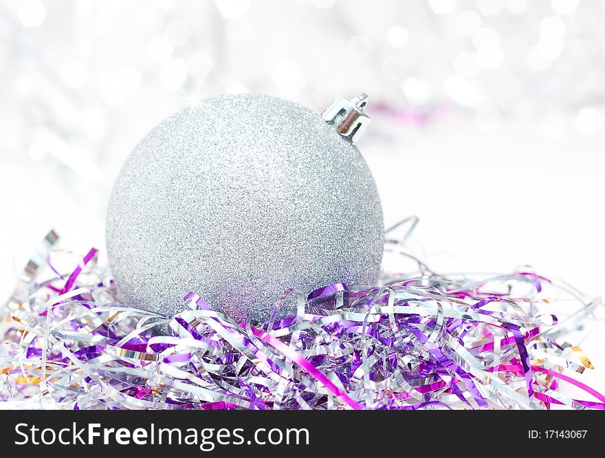 Silver Christmas Ball