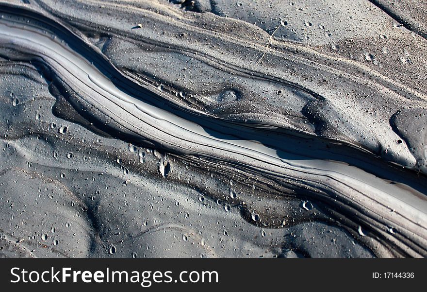 Abstract gray mud diagonals