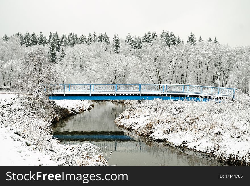 Snow-Covered Bridge