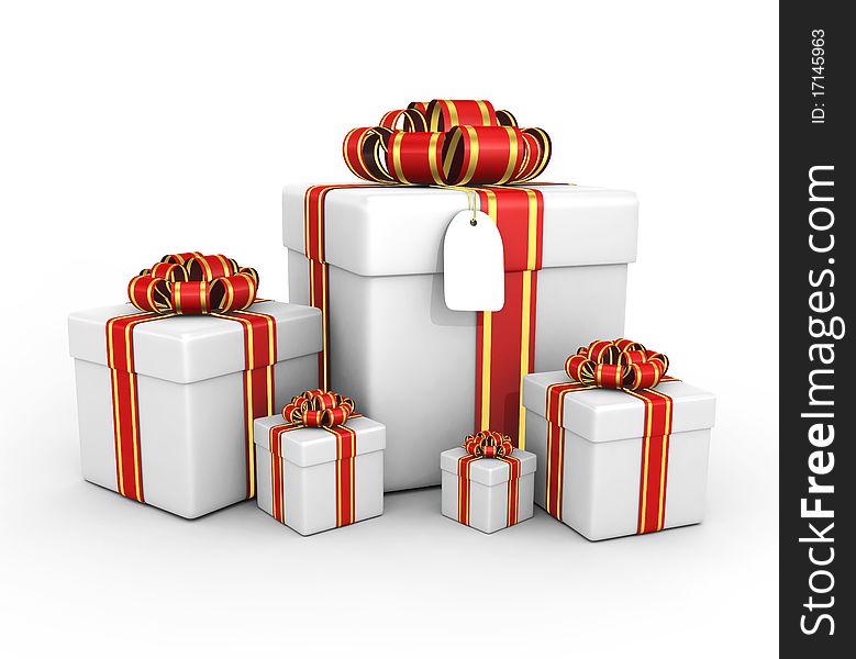 Gift Boxes - 3d Render