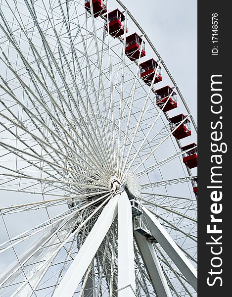 An abstract of the Ferris wheel at Chicago's Navy Pier. An abstract of the Ferris wheel at Chicago's Navy Pier