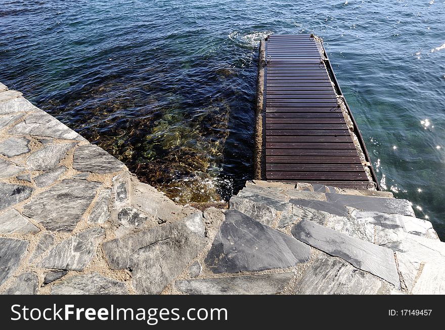 An image of a jetty on the coast of the Med, Spain. An image of a jetty on the coast of the Med, Spain.