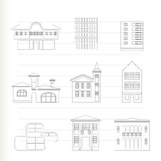 Different Kind Of Houses And Buildings Royalty Free Stock Images Different Kind Of Houses And Buildings Royalty Free Stock Images