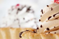 Cakes With Whipped Cream Stock Photo Cakes With Whipped Cream Stock Photo