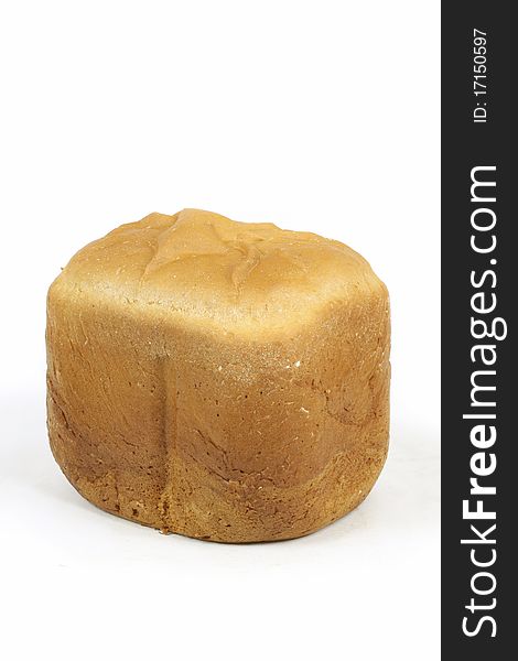 Bread on isolated white background