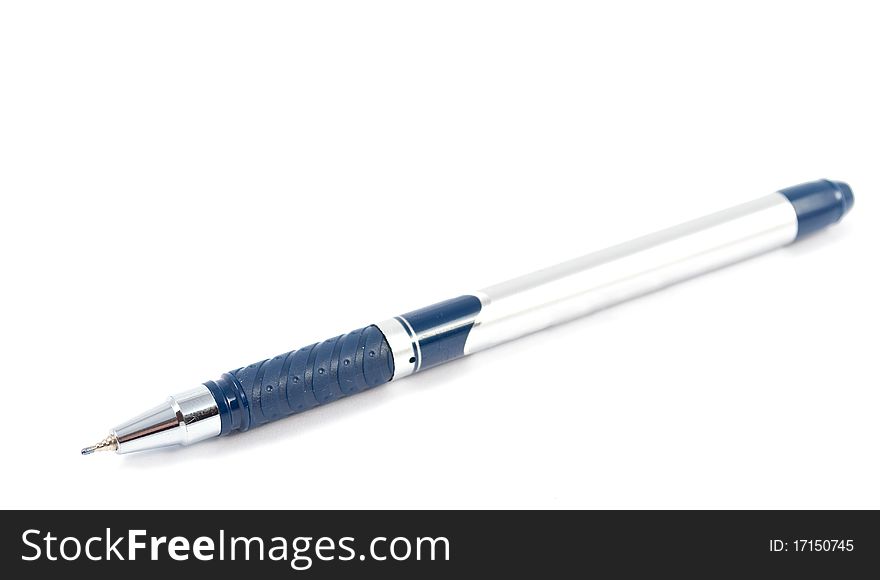 Office pen on a white background